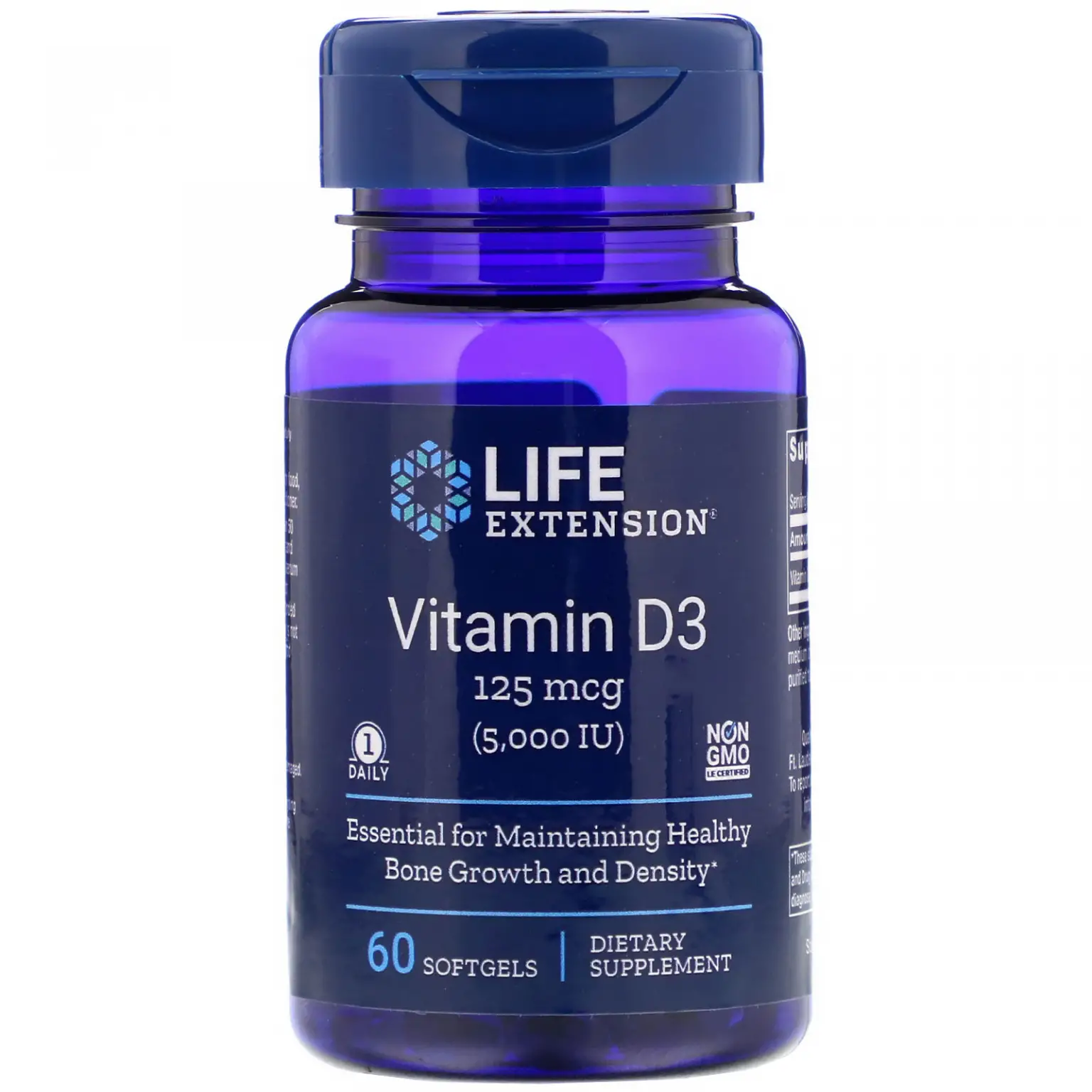Vitamin D3 5000 IU, 60 Softgels