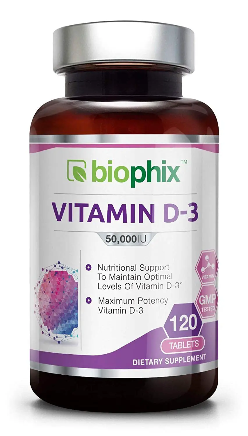 Vitamin D3 50000 IU 120 Tabs