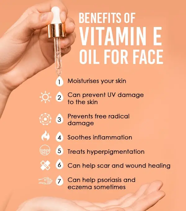 Vitamin E oil for face