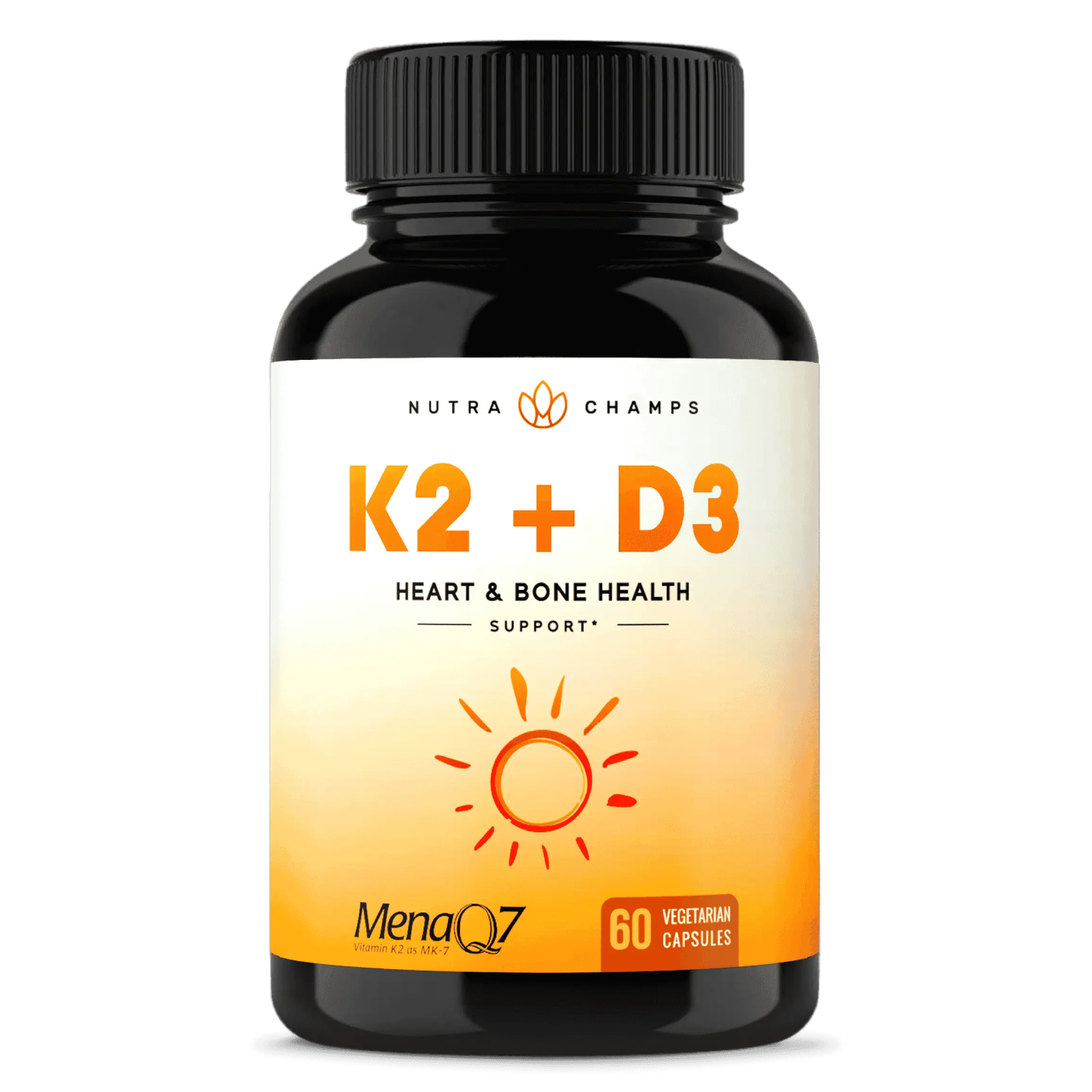 Vitamin K2 MK7 with D3 Supplement for Strong Bones &  Healthy Heart ...