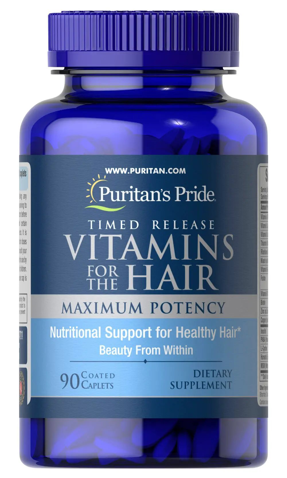 Vitamins for the Hair Timed Release 90 Caplets