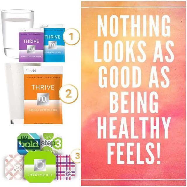 When you feel good you look good too. Thrive makes me feel ...