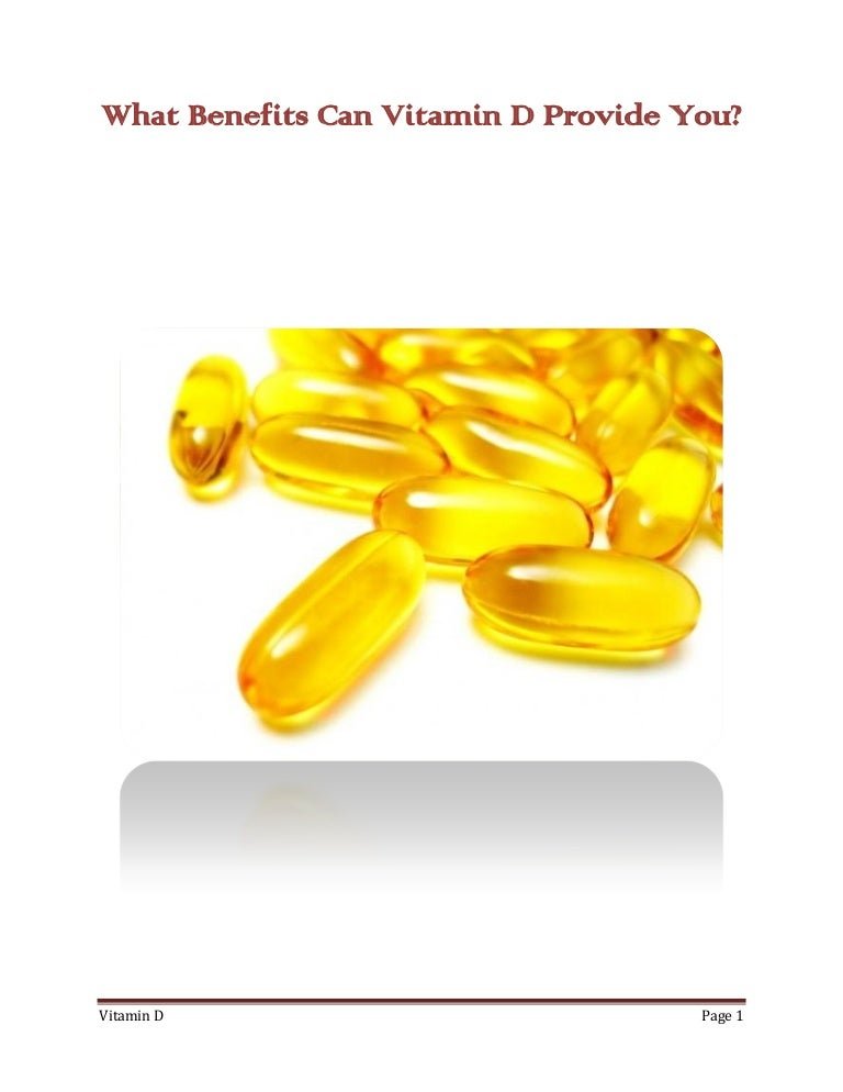 Why Vitamin D Is Good For You